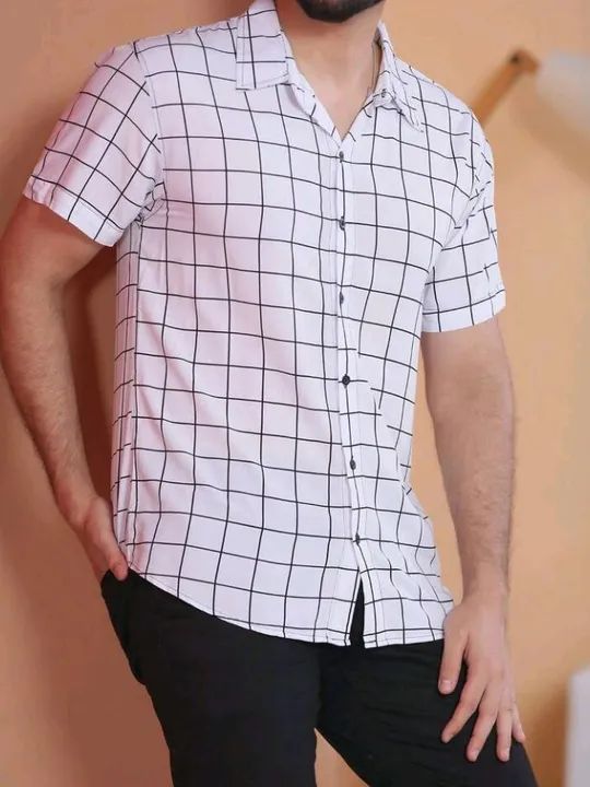 Camisa viscose branca listrada P - Foto 3