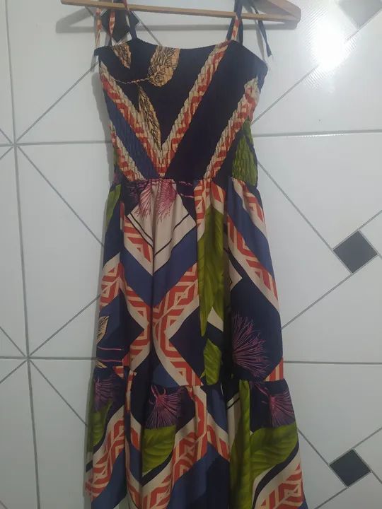 Vestido longo Infantil Estampado - Foto 2