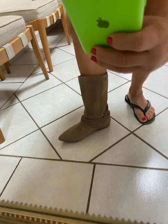 Bota de camurça, n35   - Foto 3