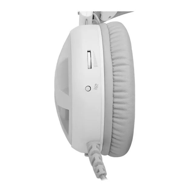 Headset Gamer Redragon Minos H210W, Usb, 7.1, Led, Branco com Cinza - Foto 4