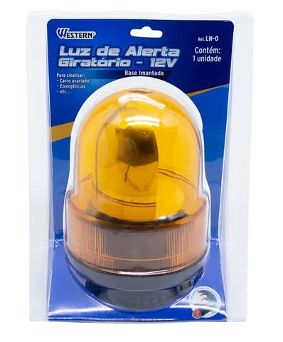 Luz De Alerta Giratorio 12v Ln-0 Western