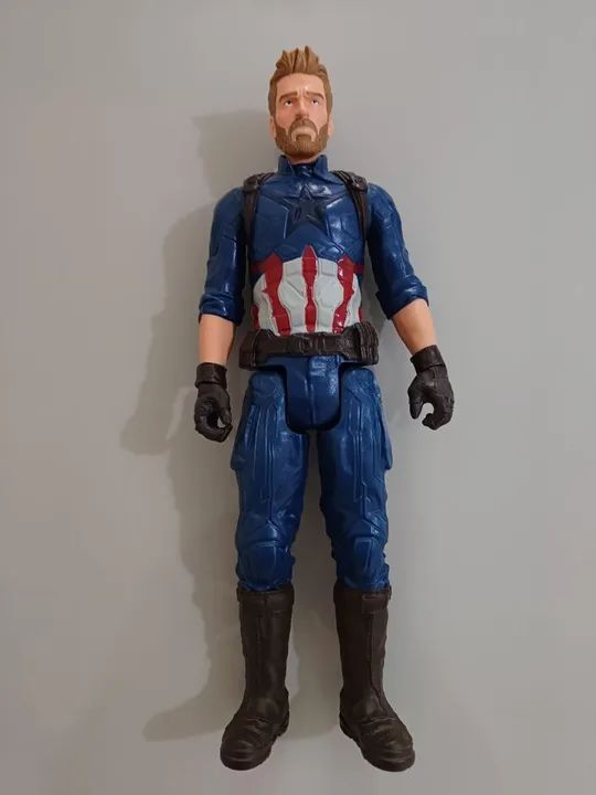 Boneco Capitão América Titan Hero - 30 cm - Foto 2