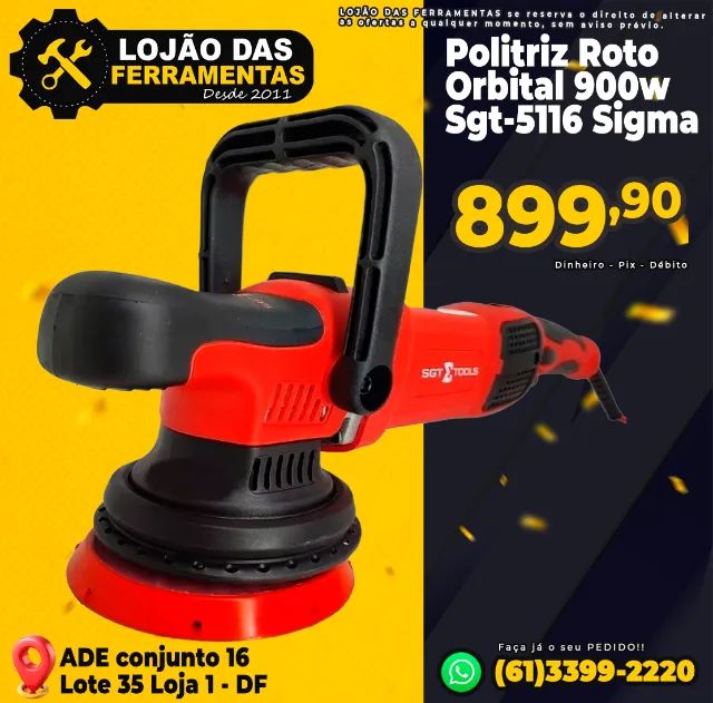 Politriz Roto Orbital 900w Sgt-5116 Sigma
