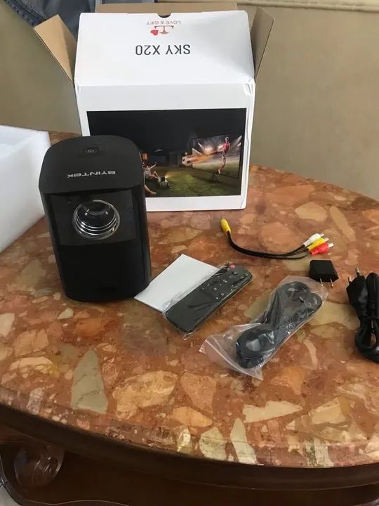 Projetor Portátil Byintek X25/4k max/Android 9/6d keystone/Wifi/Espelha Celular/200poleg.  - Foto 4