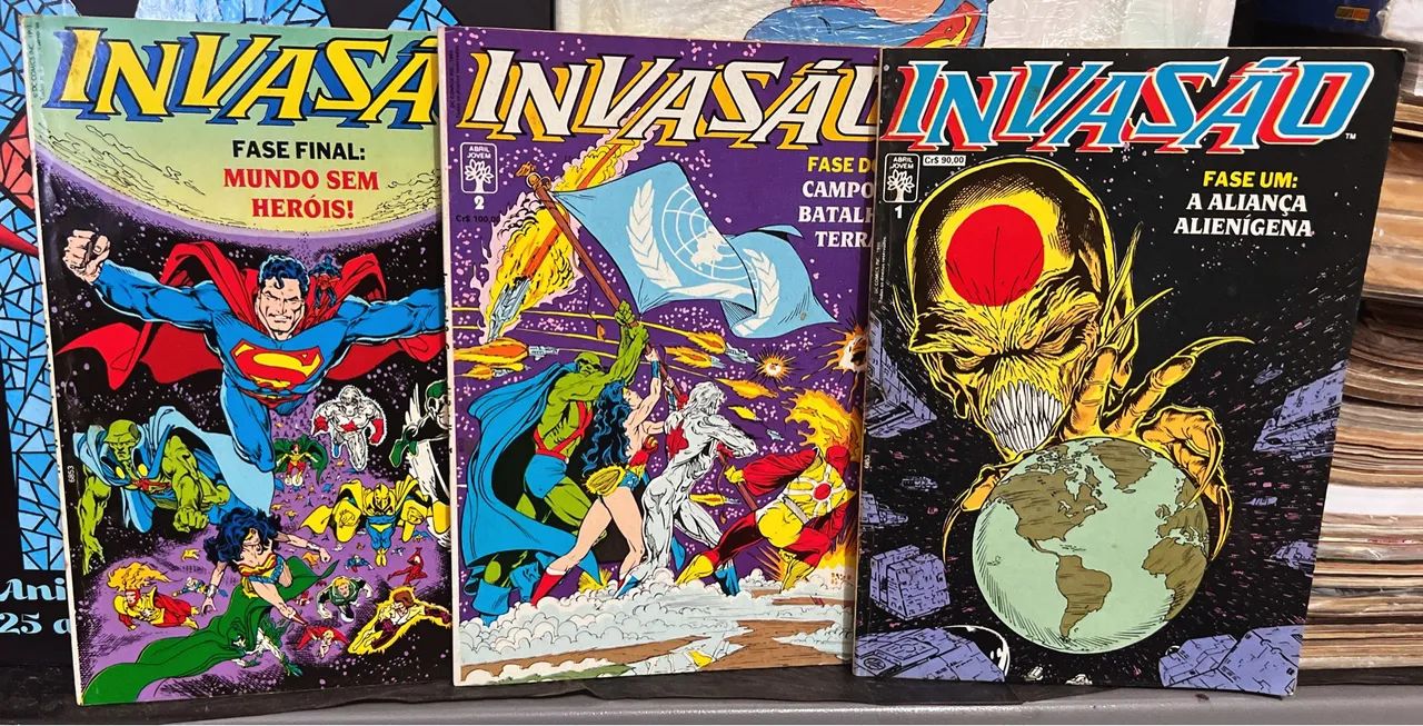 Invasão minissérie completa, formatinho, editora abril de 1990. - Foto 2