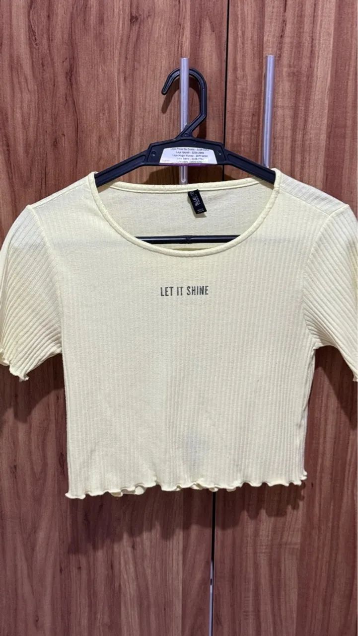 Blusa Cropped Canelada 'Let it Shine'