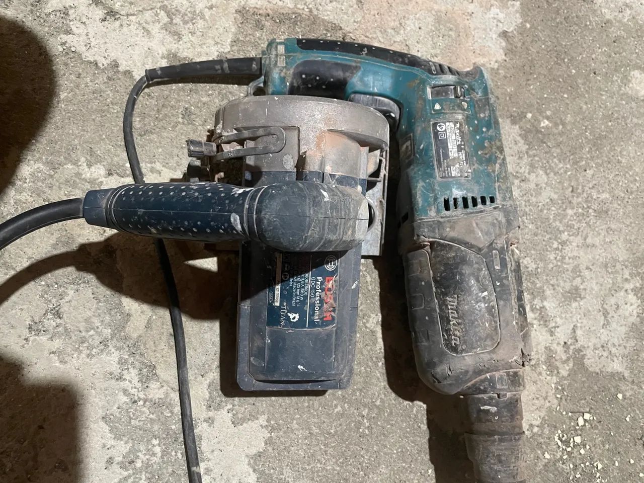 Martele Makita e serra mármore Bosch