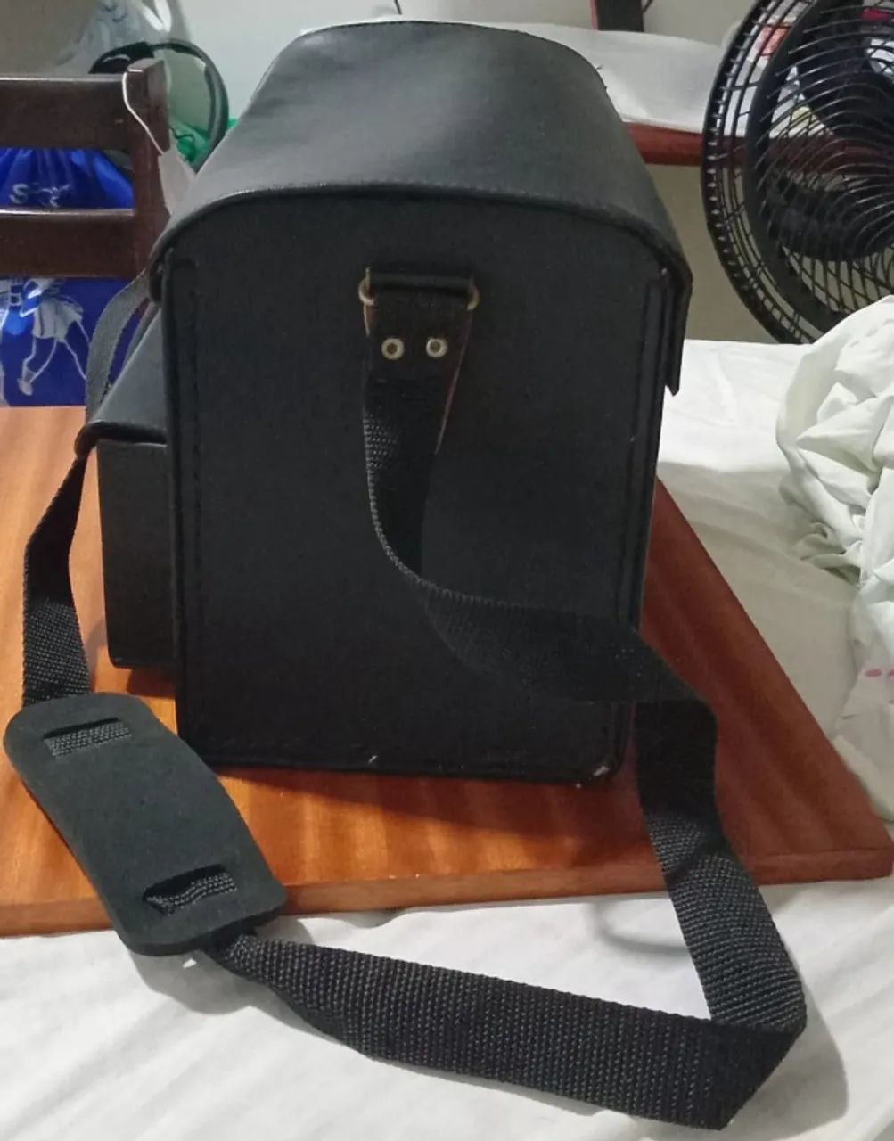 Maleta Fotogrfica Militar Vintage em Couro 1980 Artesanal, Original, Colecionável  - Foto 3