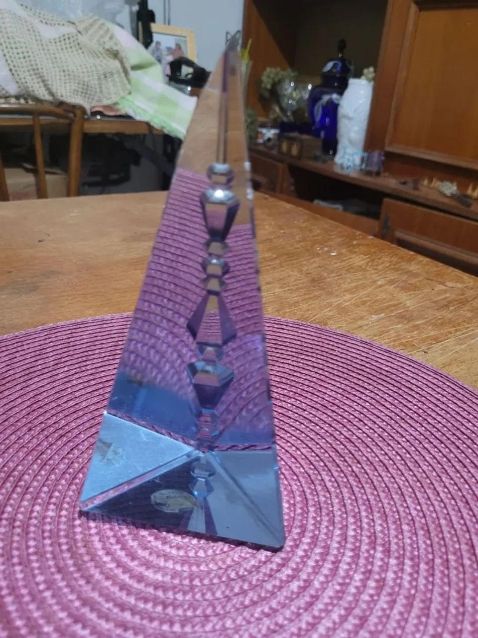 Pirâmide de cristal lapidado  - Foto 5