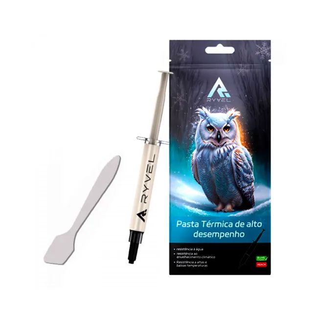 Pasta Térmica Ryvel Arctic 14.3W/mK, 5G, Cinza