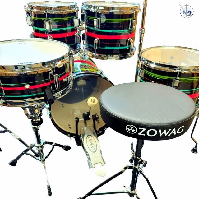 Bateria completa Zowag Z1 Poplar - Pratos, Banco, Ferragens
