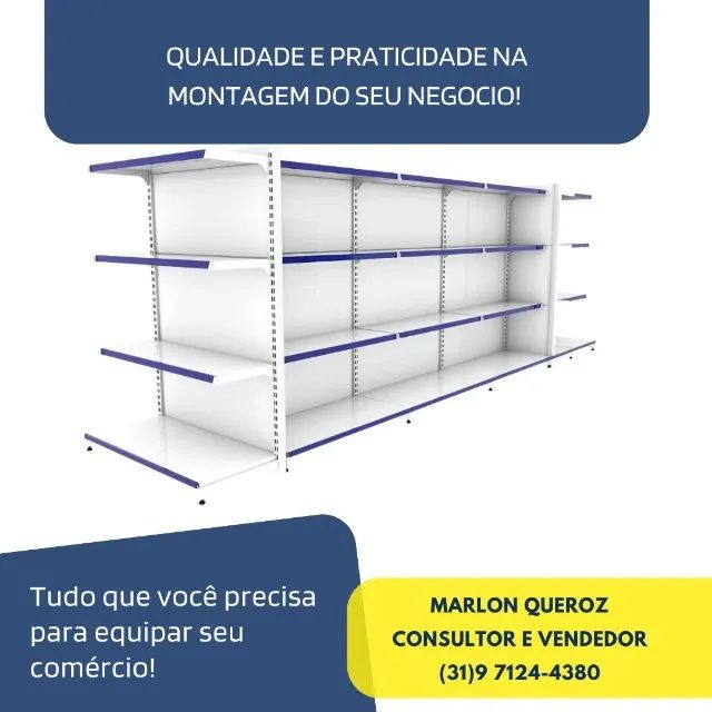 Gondola de Aço Central Branca Polar