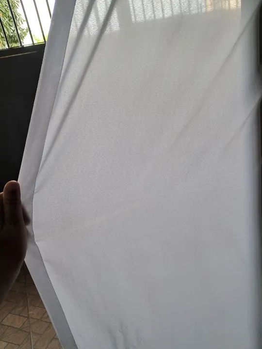 Cortinas trabalhada no linho com forro - Foto 4