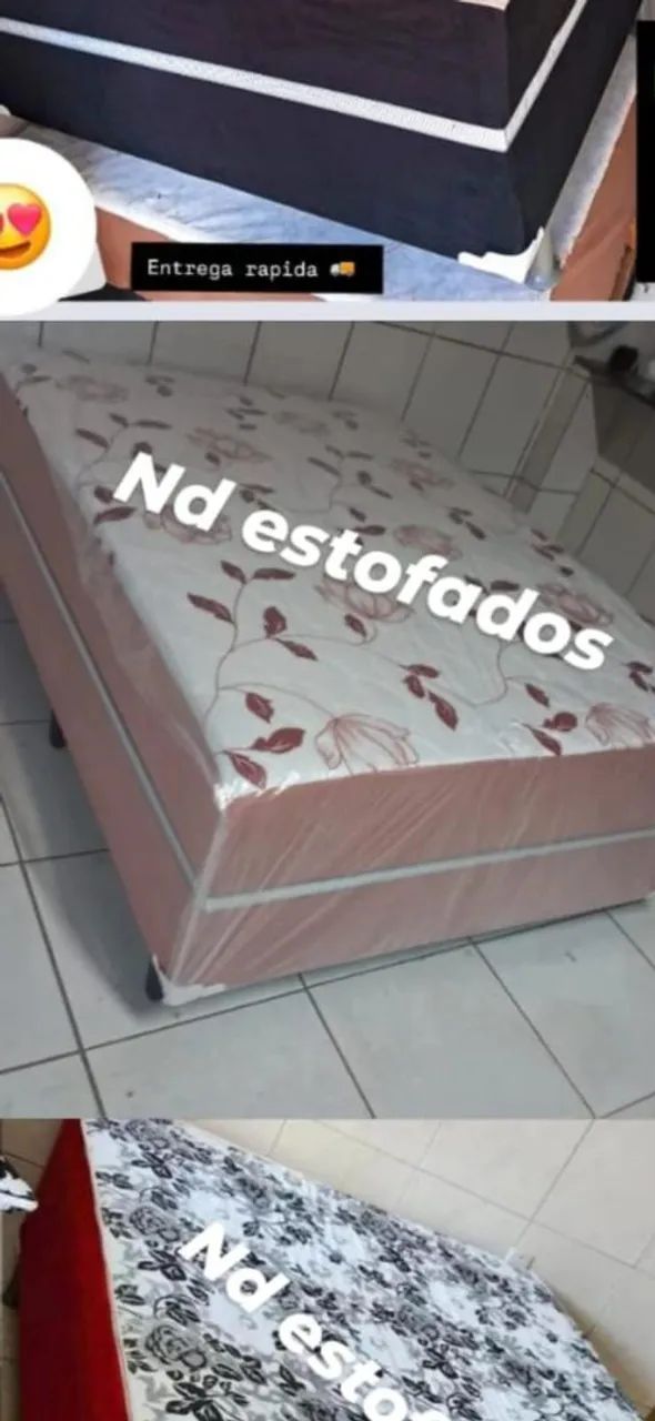 Cama Box Casal, Solteiro e Queen -  Estofada e Macia - Foto 3