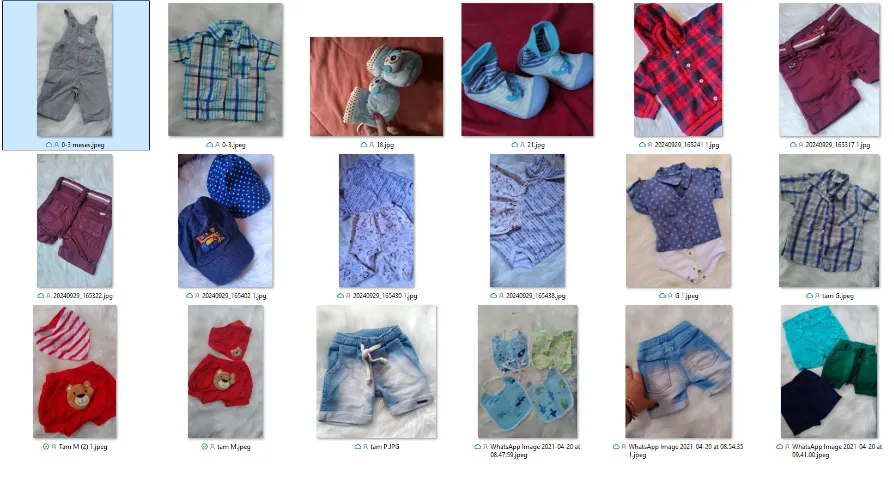 Lote Roupa Menino 0 a 12 meses - 24 Peças