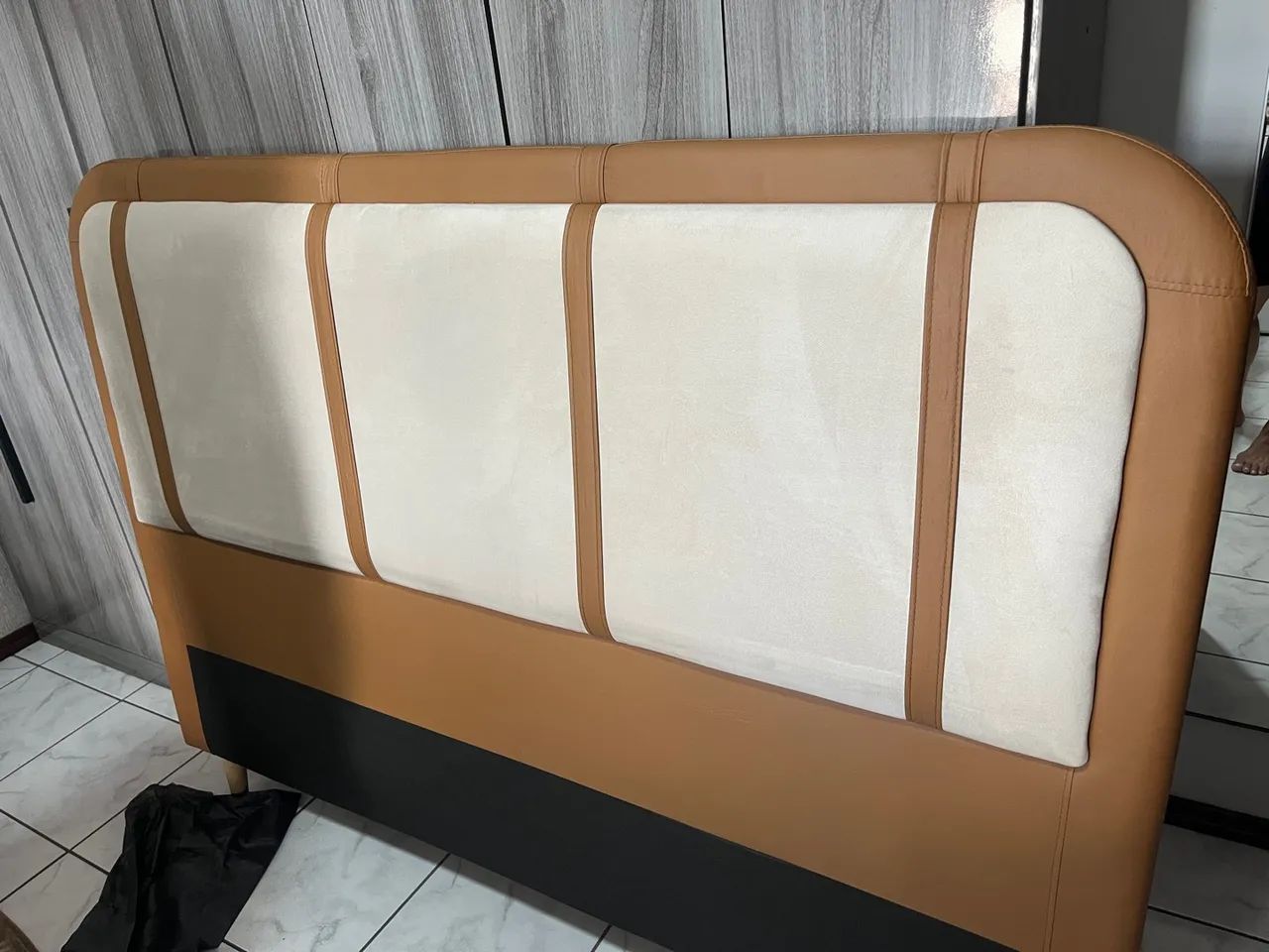 Cabeceira de Cama em Couro 168cm - Foto 5