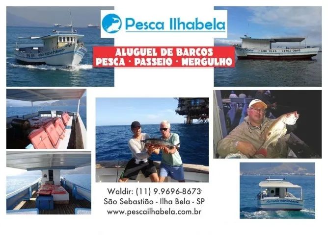 ALUGUEL DE BARCO PARA PASSEIOS,MERGULHOS,PESCARIAS E FRETE PARA NAVIOS