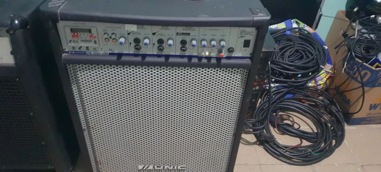 Caixa de Som Amplificada Aunic Multiuso - Foto 4