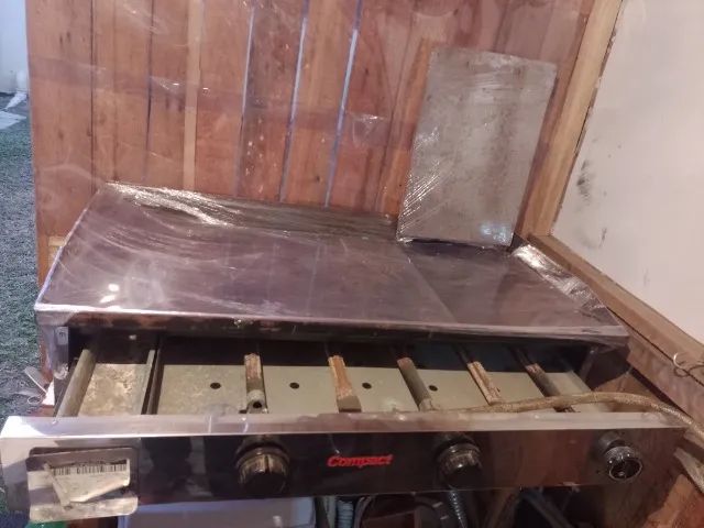 Chapa de lanche , com um metro 1 mt X 50  - Foto 4