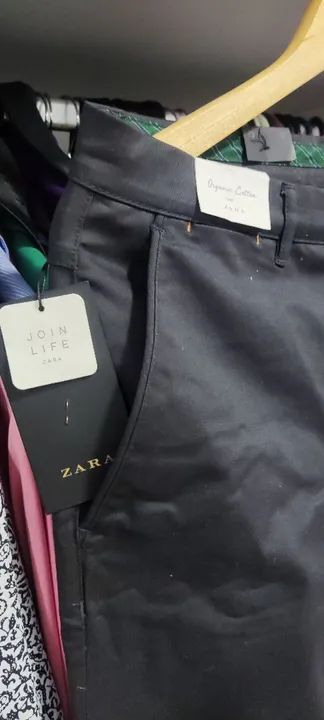 Calça Social Masculina Zara Preta - Foto 3
