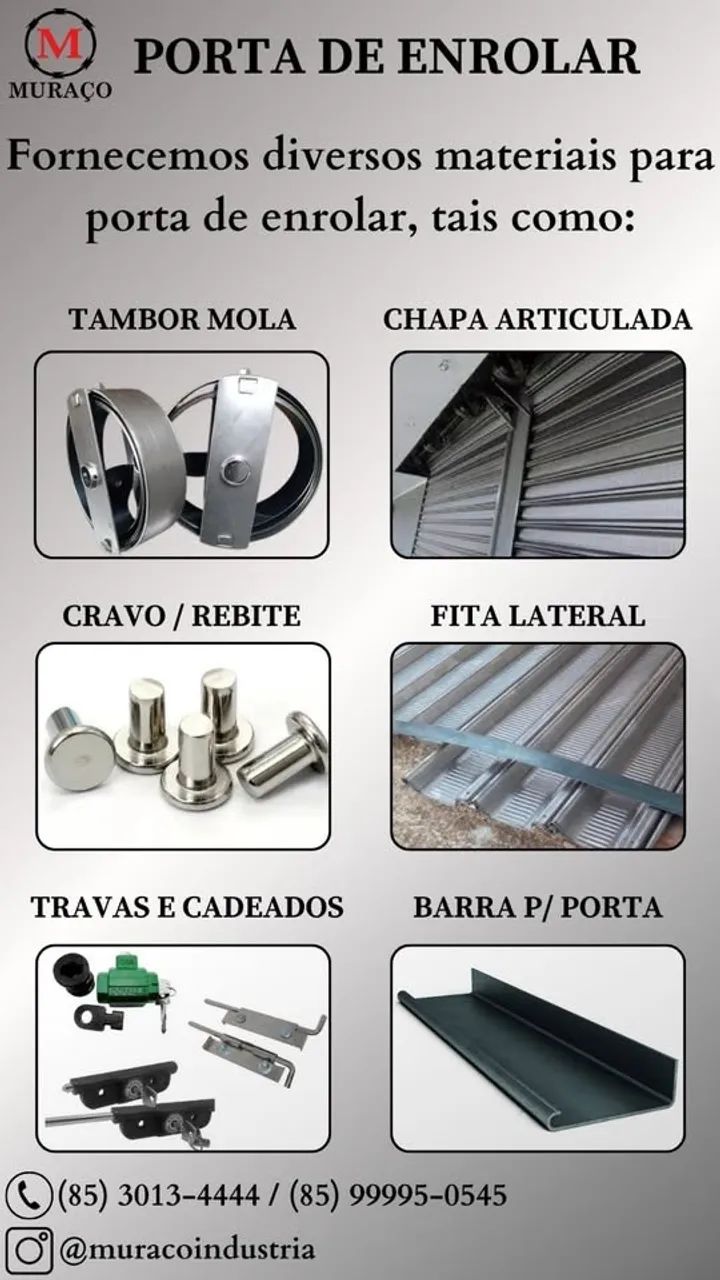 Tambor / Bobina / Mola para porta de enrolar manual - Foto 2