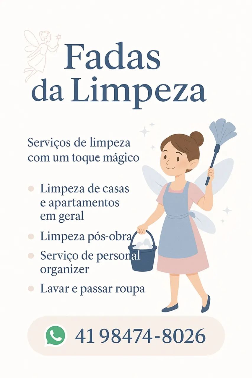 Empresa Especializada em limpe geral e organização com mais de 5 anos de mercado 