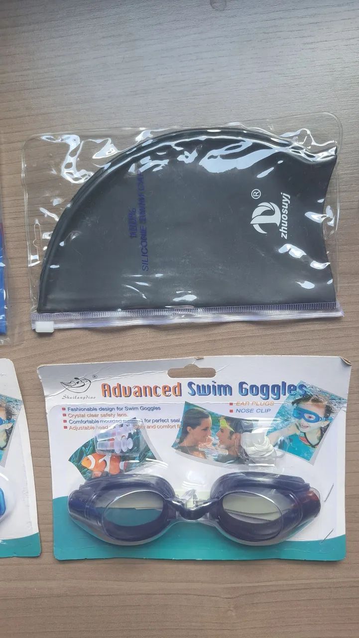 Kit de Natação: Touca e Óculos!!! - Foto 3