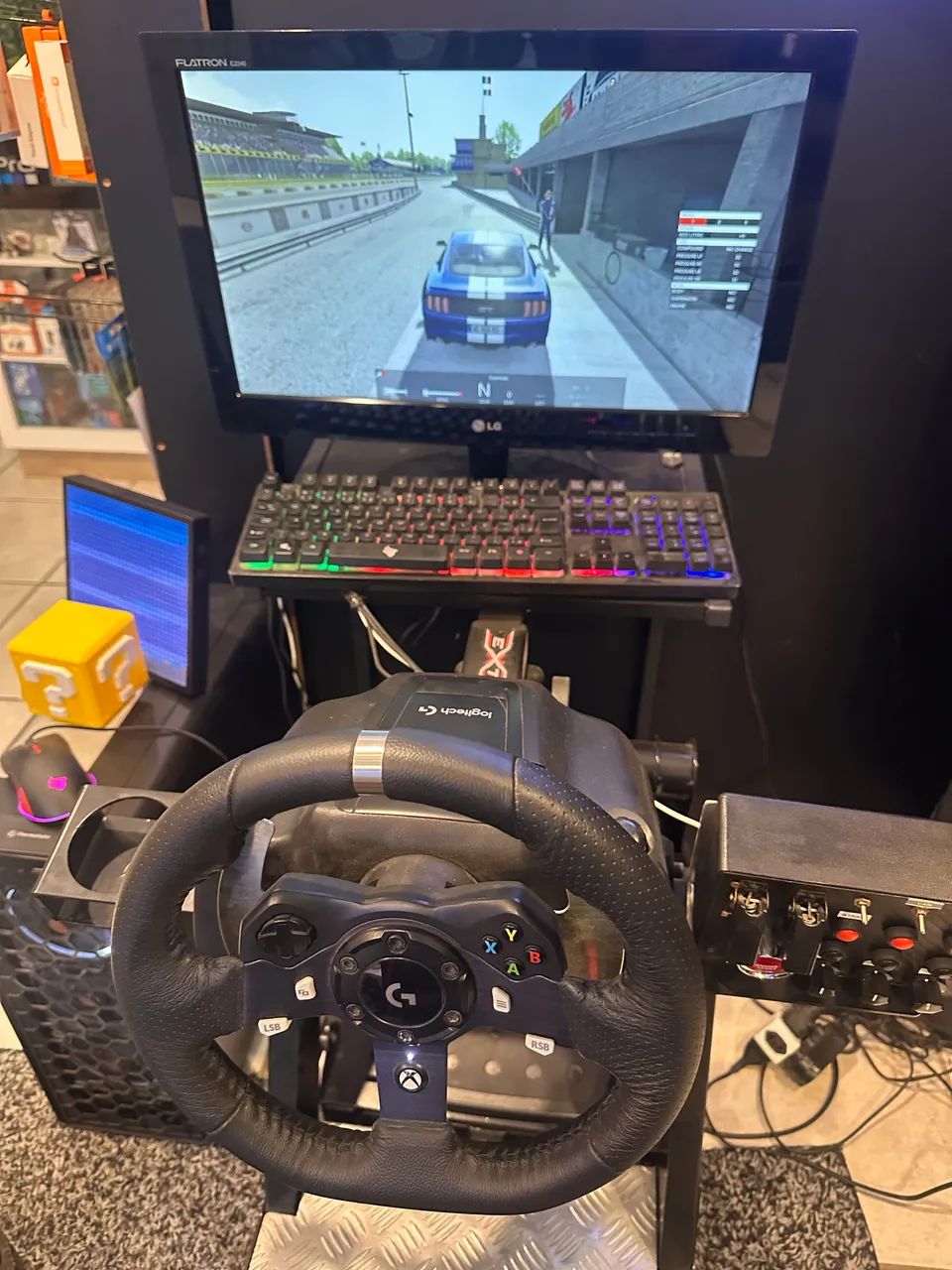 Cockpit + cadeira Extreme + Volante Logitech G923 - Foto 2