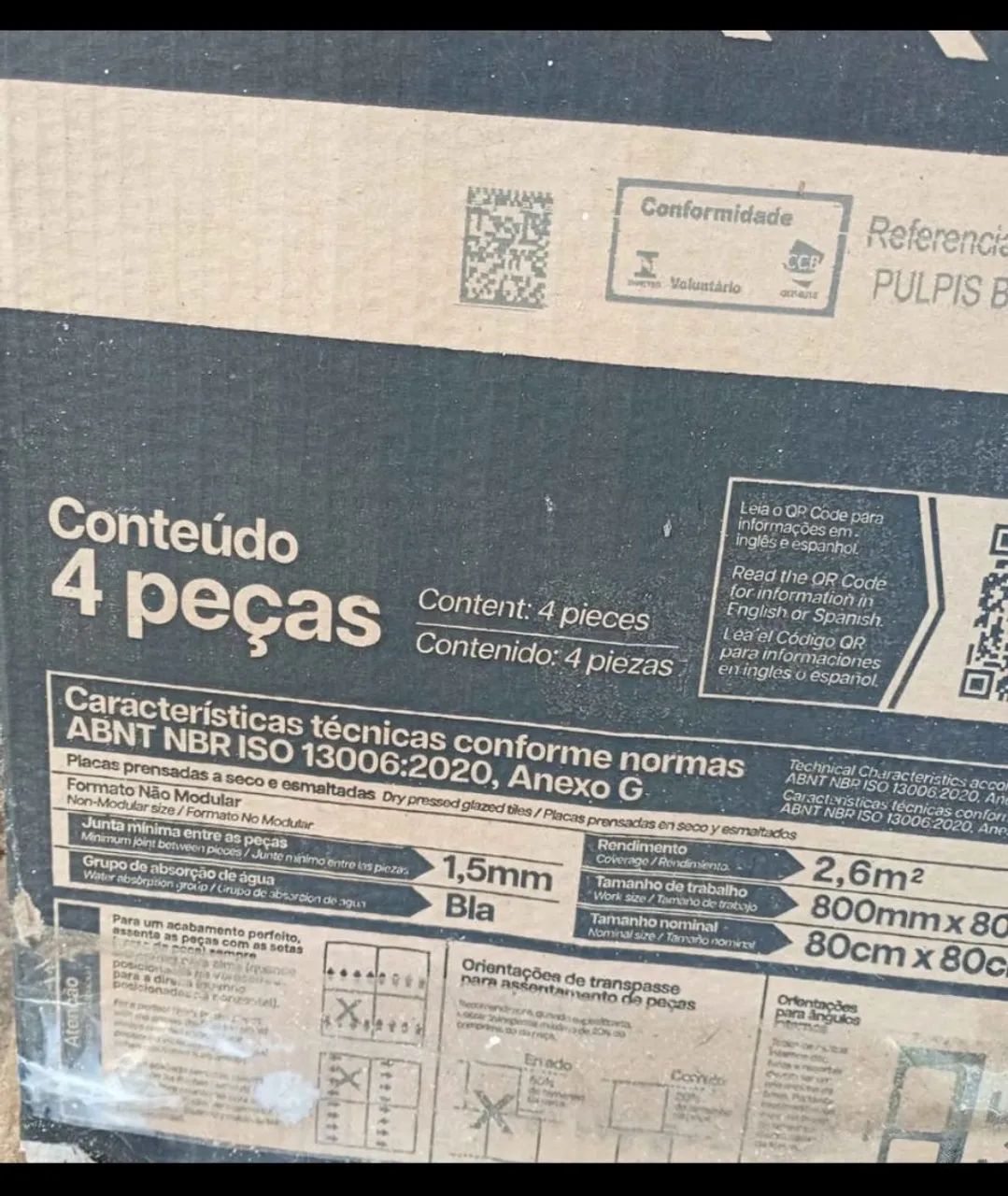 Vendo uma caixa de porcelanato nova 80×80 - Foto 5