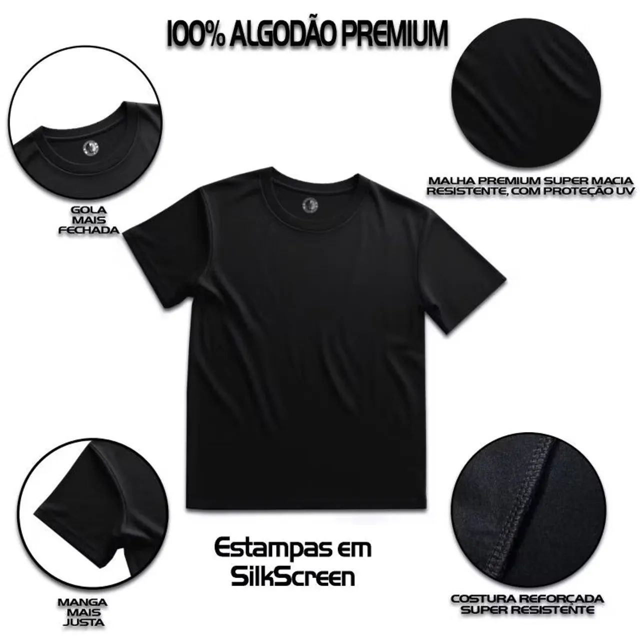 Camisa Masculina Preta Dry fit Militar Guerreiros da FEB - Foto 5