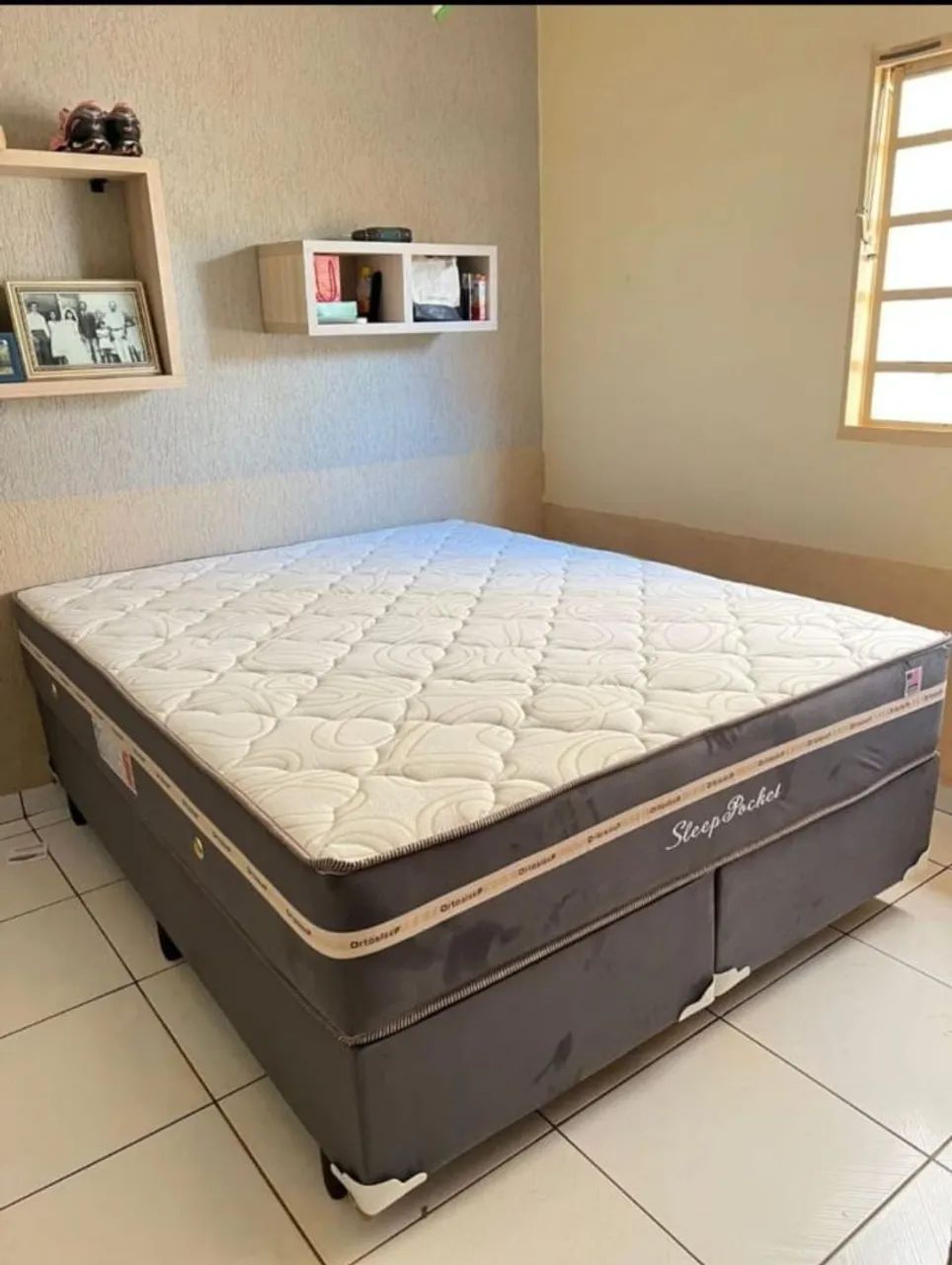 Cama + colchão king , Direto da fabrica