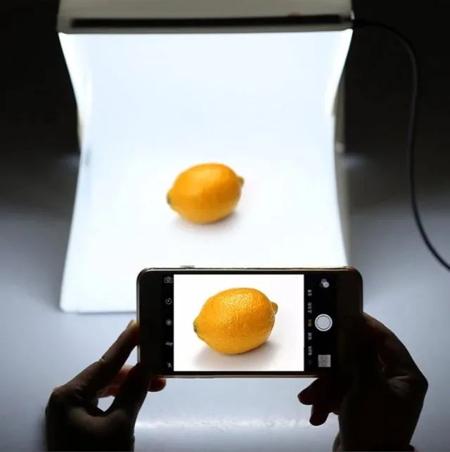Mini Estudio Fotografico Com Iluminacao Portatil 2 Fundos 20x20  - Foto 4