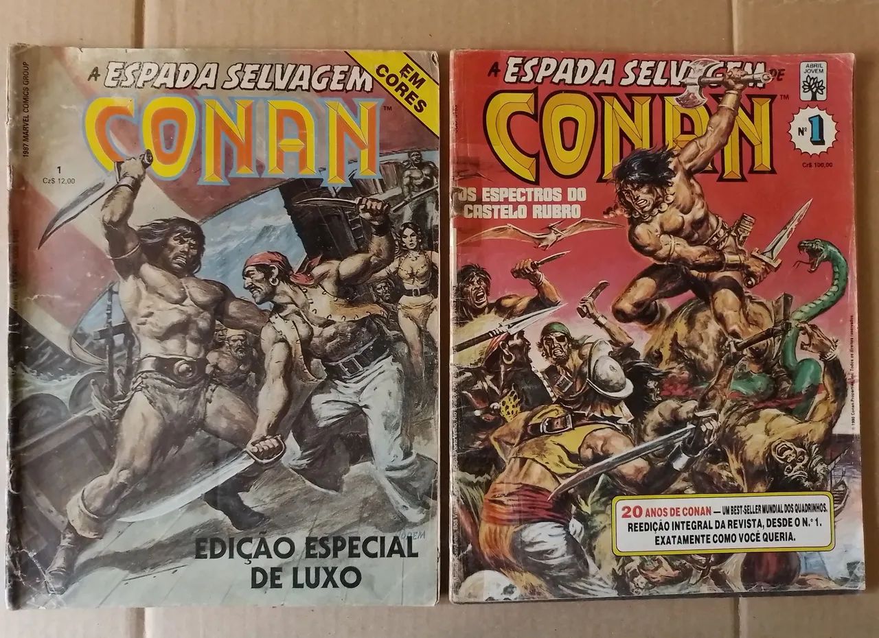 Revistas Conan número 1 Em Cores e Preto e Branco Kit 