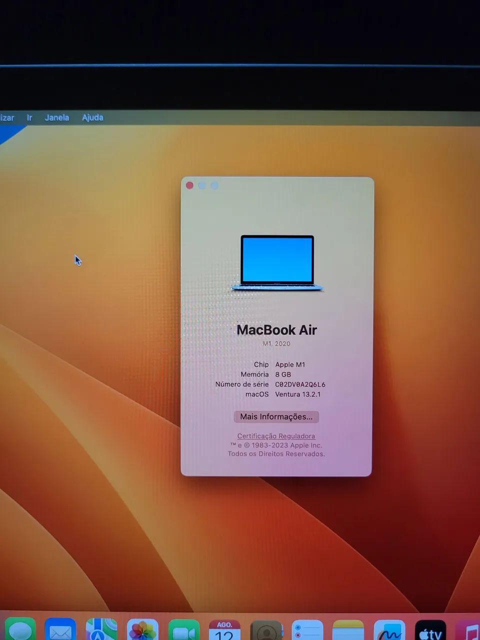 MacBook Air M1 8 GB de RAM muito bem conservado - Foto 2