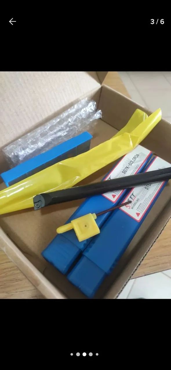 Ferramentas Usinagem Mini Torno + Insertos 