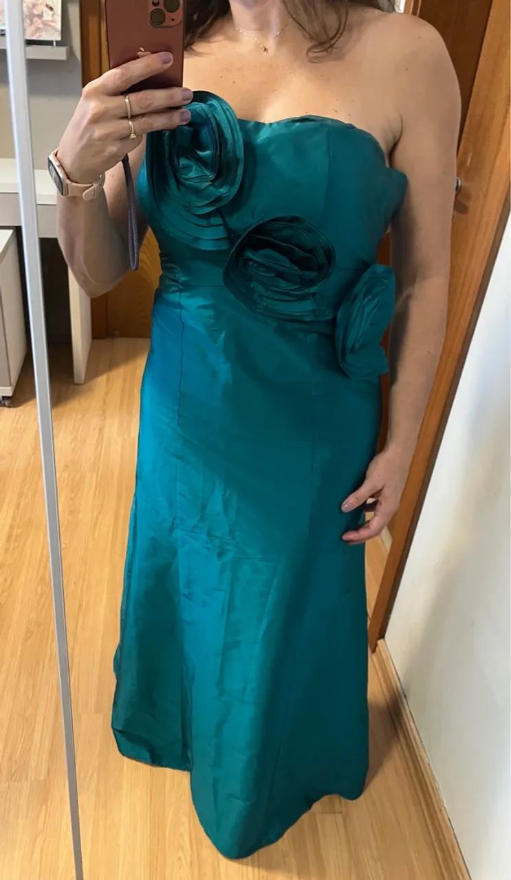 Vestido Longo baile Verde Esmeralda  Gorgeous TAM  - Foto 2
