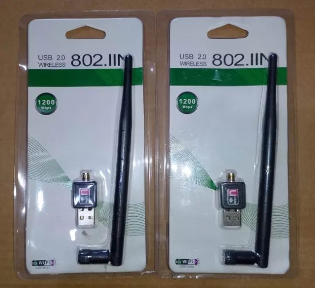 Adaptador Usb Wi-Fi Wireless Com e Sem Antena 2.4 Ghz 1200Mpbs - Foto 5