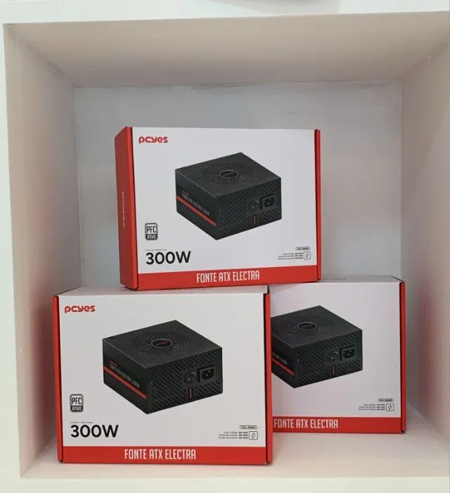Fonte Real PCyes 300W PFC Ativo - novas. - Foto 2