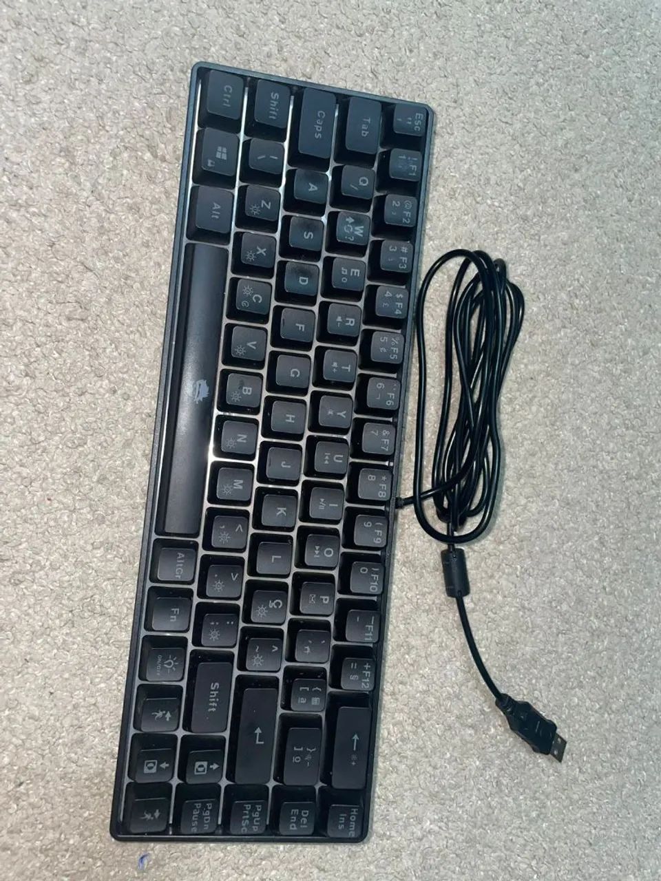 Teclado Gamer Ninja Black Noir, RGB, Switch Membrana, ABNT2, Black, TC-GN-BKNR