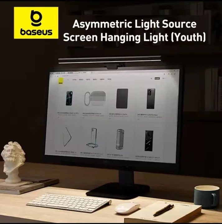 Luminária de Mesa Baseus para Monitor - Novo (Nunca usado!)