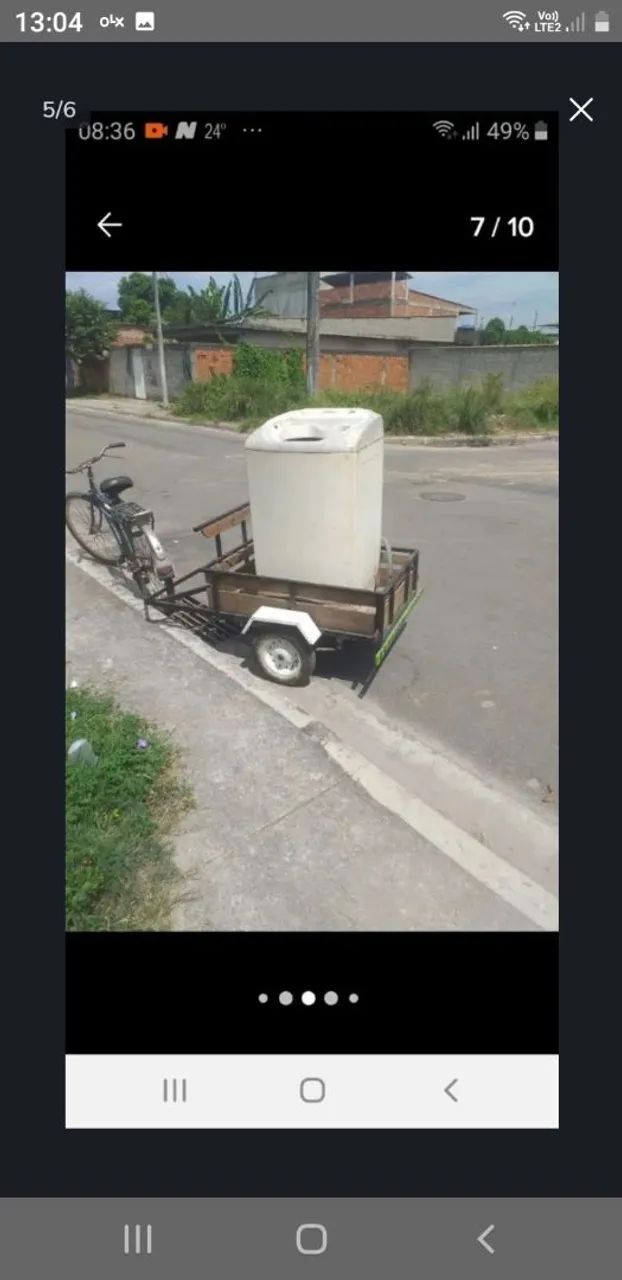 Carretinha para bike - Foto 6