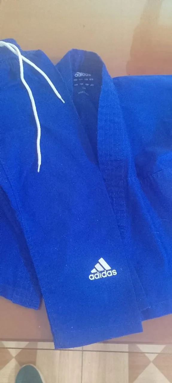 Kimono Adidas Judo Infantil Azul
