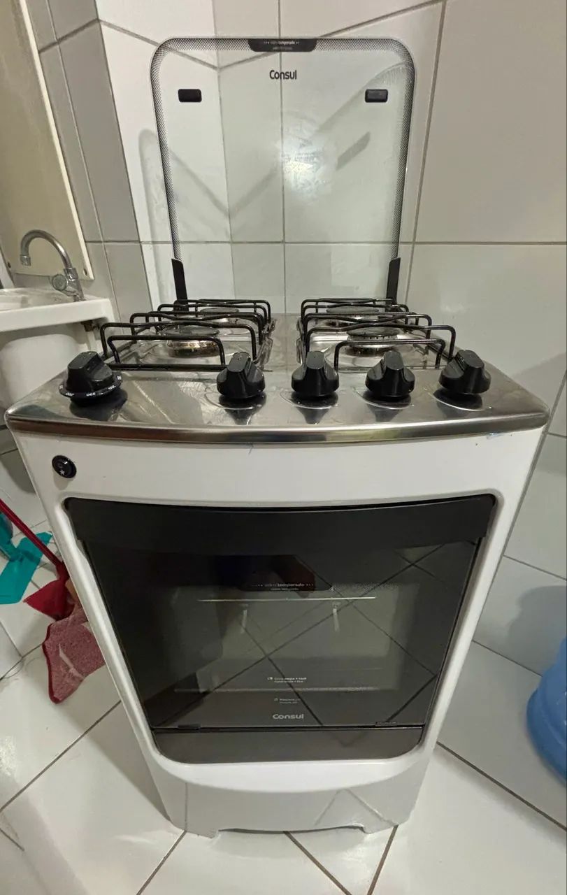 Vendo Fogão Cônsul de 4 bocas branco - Foto 2
