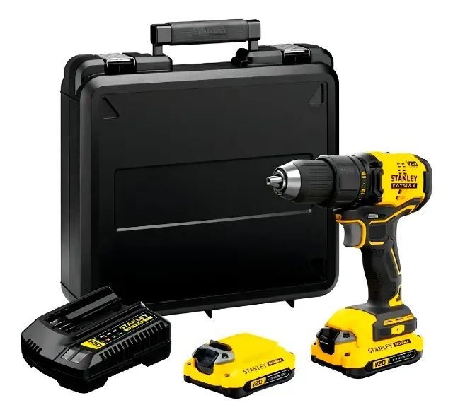 Furadeira e Parafusadeira Profissional 20V Stanley Modelo SCD700C2K  - Foto 2