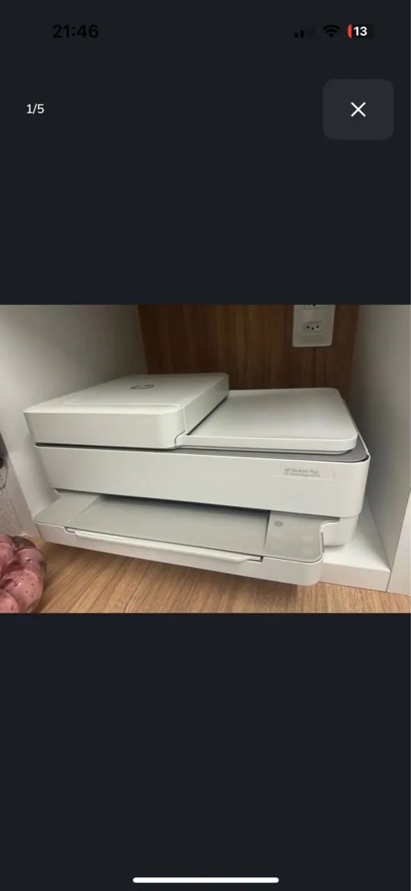 Impressora multifuncional cor HP Deskjet Plus Ink Advantage 6476 - Foto 3