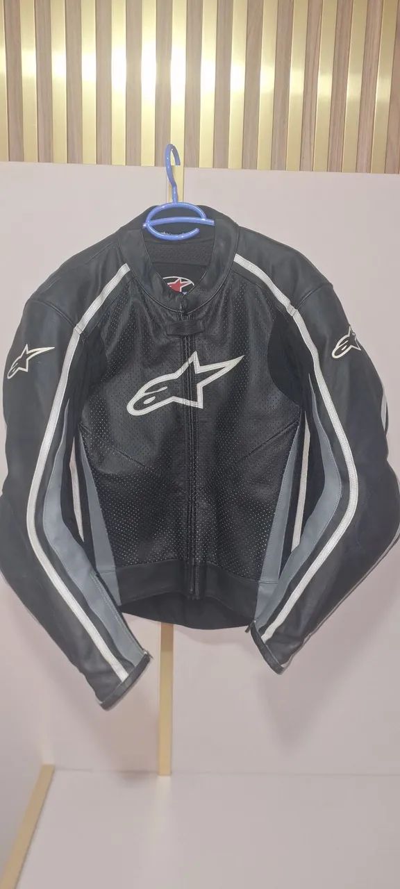 Macacão de couro Alpinestars 54 sem detalhes  - Foto 2
