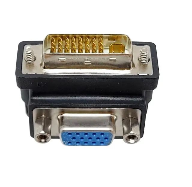 Adaptador Dvi-I 90 Graus (Dual Link) Macho Para VGA  - Foto 5