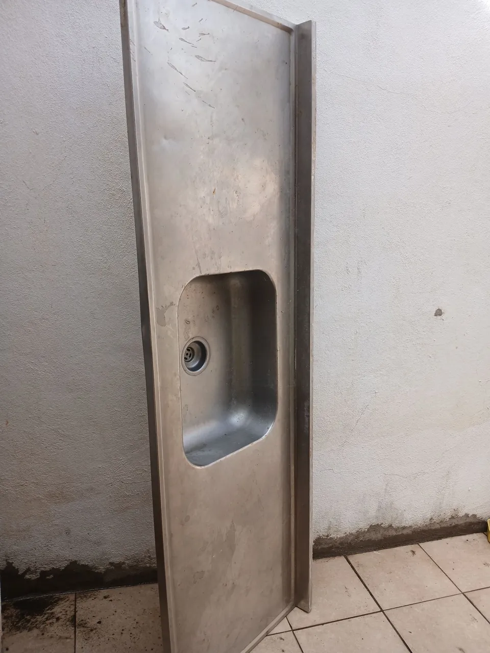 Bancada de aço inox com cuba