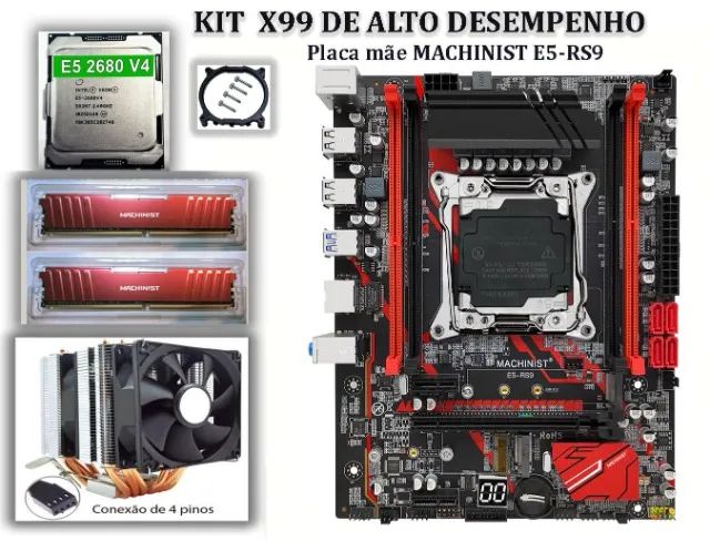 MONTE SEU PC-KIT X99 PROCESSADOR XEON E5 2680 V4 - Peças de