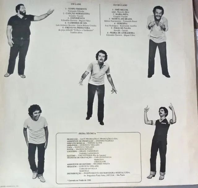 LP-Disco vinil-Quinteto Violado-Desafio-Ano 1981-Com encarte - Foto 2